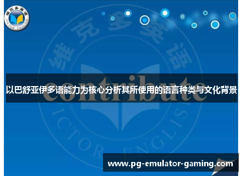 以巴舒亚伊多语能力为核心分析其所使用的语言种类与文化背景